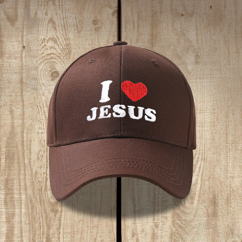 Christianartworkshop Cappellino da baseball regolabile con ricamo a forma di cuore "I Love Jesus". - image 11