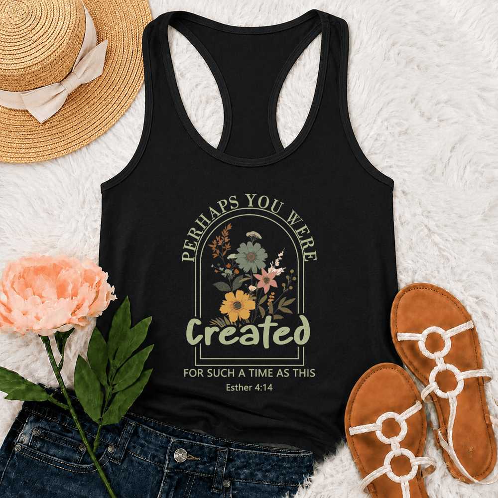 Christianartworkshop Wildflower Forse sei stato creato per un momento come questo canotta da corsa - Nero - 2XL - image 3