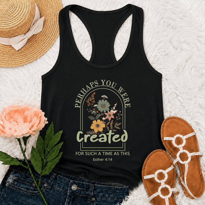 Christianartworkshop Wildflower Forse sei stato creato per un momento come questo canotta da corsa - Nero - 2XL - image 3