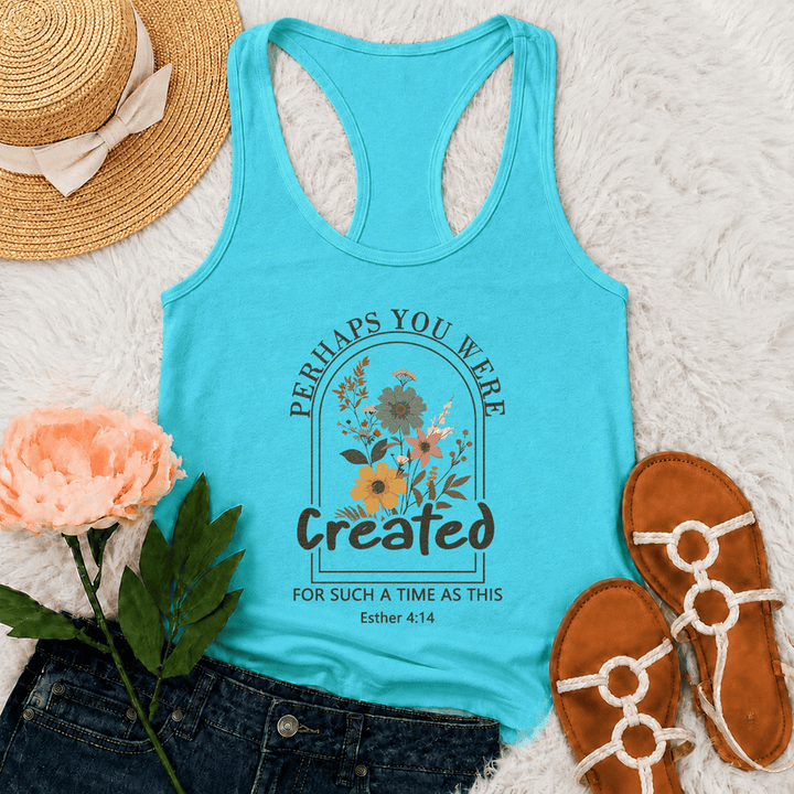 Christianartworkshop Wildflower Forse sei stato creato per un momento come questo canotta da corsa - Menta - 2XL - image 12