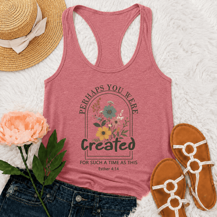 Christianartworkshop Wildflower Forse sei stato creato per un momento come questo canotta da corsa - Rosa - 2XL - image 0