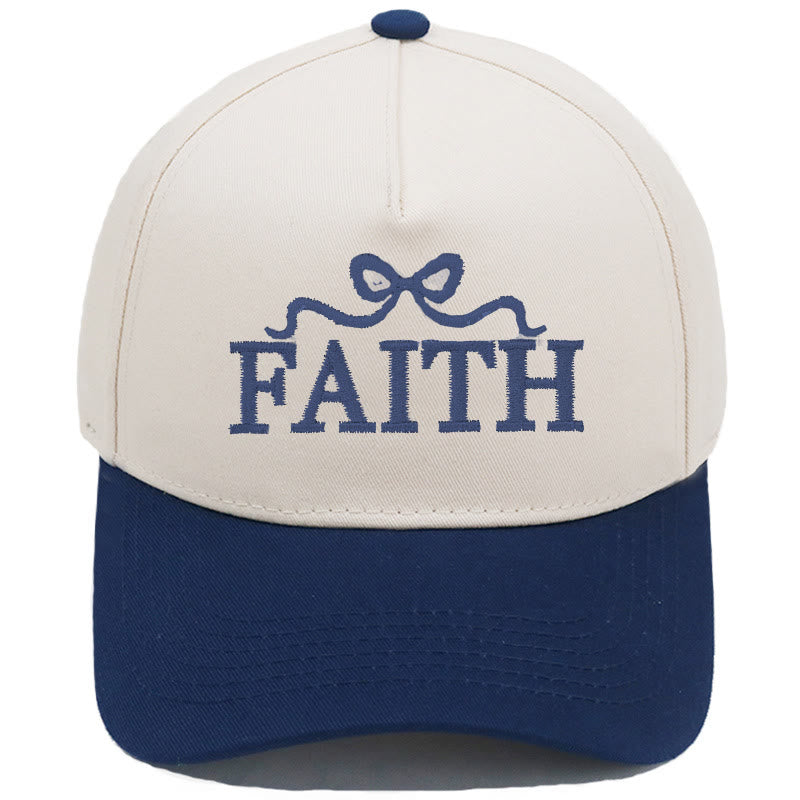 Christianartworkshop Cappellino da baseball regolabile FAITH con ricamo a fiocco e visiera mimetica. - Blu navy - image 13