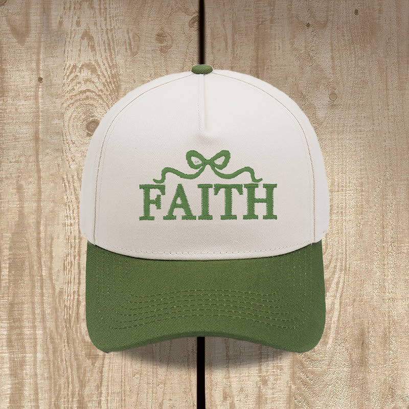 Christianartworkshop Cappellino da baseball regolabile FAITH con ricamo a fiocco e visiera mimetica. - image 18