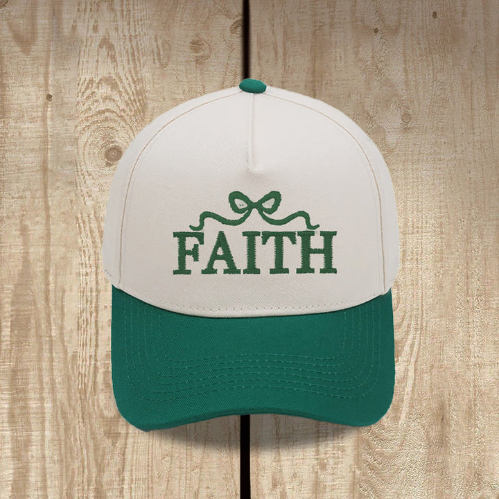 Christianartworkshop Cappellino da baseball regolabile FAITH con ricamo a fiocco e visiera mimetica. - image 16
