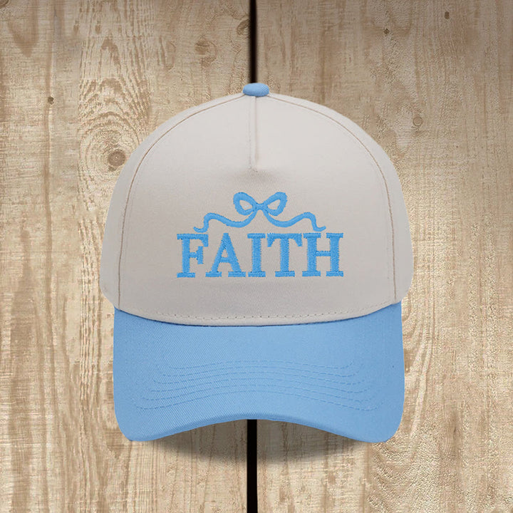 Christianartworkshop Cappellino da baseball regolabile FAITH con ricamo a fiocco e visiera mimetica. - image 10