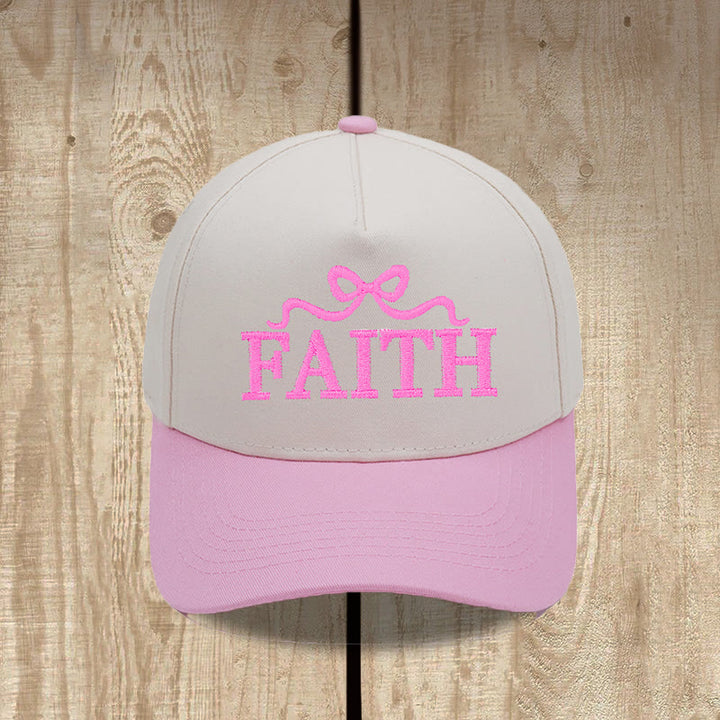 Christianartworkshop Cappellino da baseball regolabile FAITH con ricamo a fiocco e visiera mimetica. - image 8