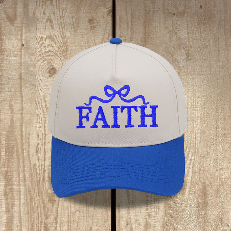 Christianartworkshop Cappellino da baseball regolabile FAITH con ricamo a fiocco e visiera mimetica. - image 12