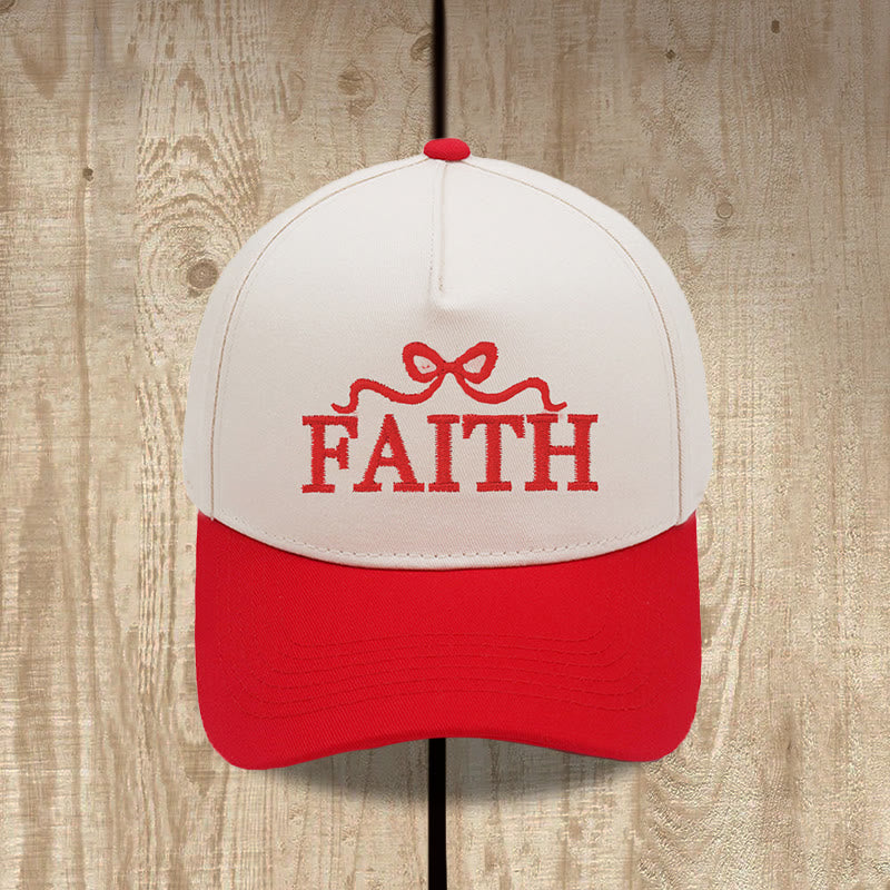 Christianartworkshop Cappellino da baseball regolabile FAITH con ricamo a fiocco e visiera mimetica. - image 6