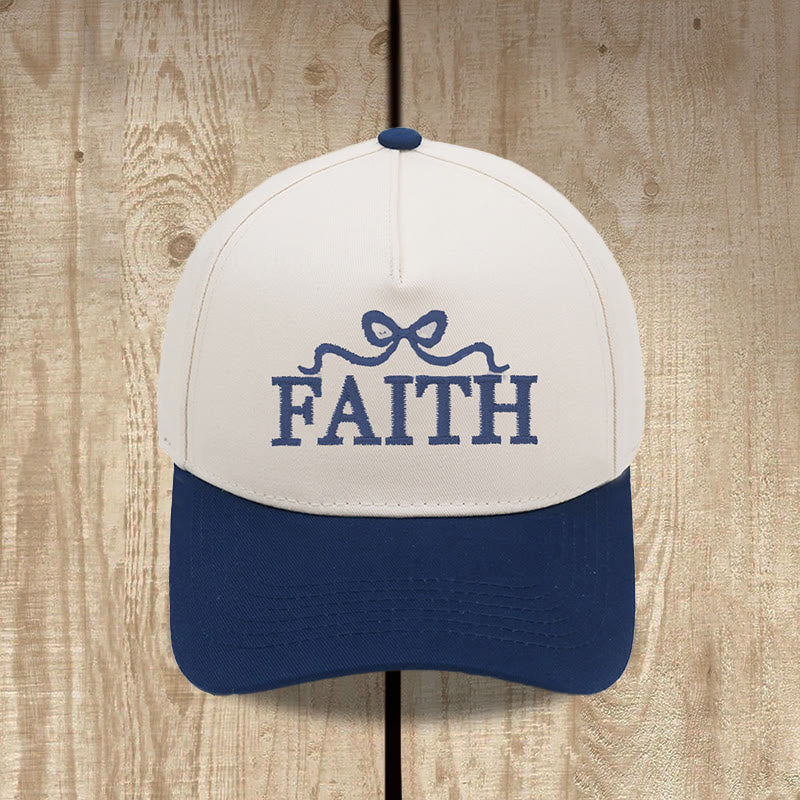 Christianartworkshop Cappellino da baseball regolabile FAITH con ricamo a fiocco e visiera mimetica. - image 14