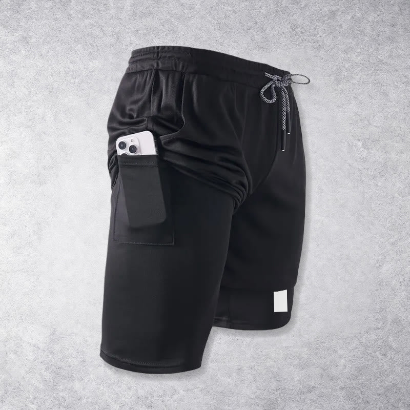 Christianartworkshop Pantaloncini sportivi a due strati con doppio simbolo di croce e motivi devozionali. - image 13