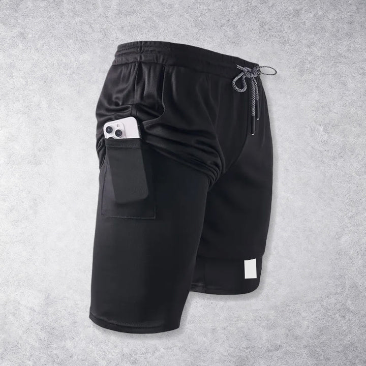 Christianartworkshop Pantaloncini sportivi a due strati con doppio simbolo di croce e motivi devozionali. - image 13