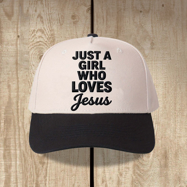 Christianartworkshop Cappellino da baseball regolabile con stampa frontale a caratteri misti e scritta "Just A Girl Who Loves Vertical Stack" (Solo una ragazza che ama la stampa verticale a strati misti) - Nero - image 1