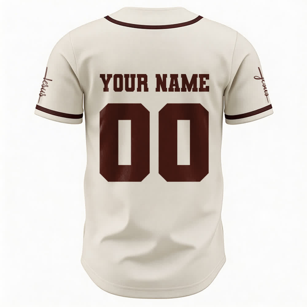 Christianartworkshop Maglia da baseball unisex personalizzata con Gesù Classico Abbigliamento Sportivo Personalizzato - image 28
