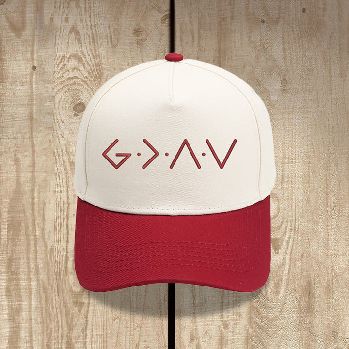 Christianartworkshop Cappellino da baseball con ricamo frontale a forma di lettera geometrica sottile. - Borgogna - image 14
