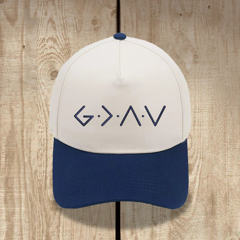 Christianartworkshop Cappellino da baseball con ricamo frontale a forma di lettera geometrica sottile. - Blu navy - image 8
