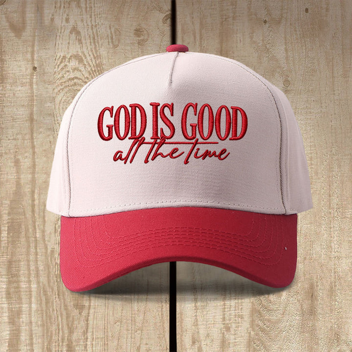 Christianartworkshop Dio è buono sempre - Cappellino da baseball casual con scritta "Fede" ricamata - Vino - image 9