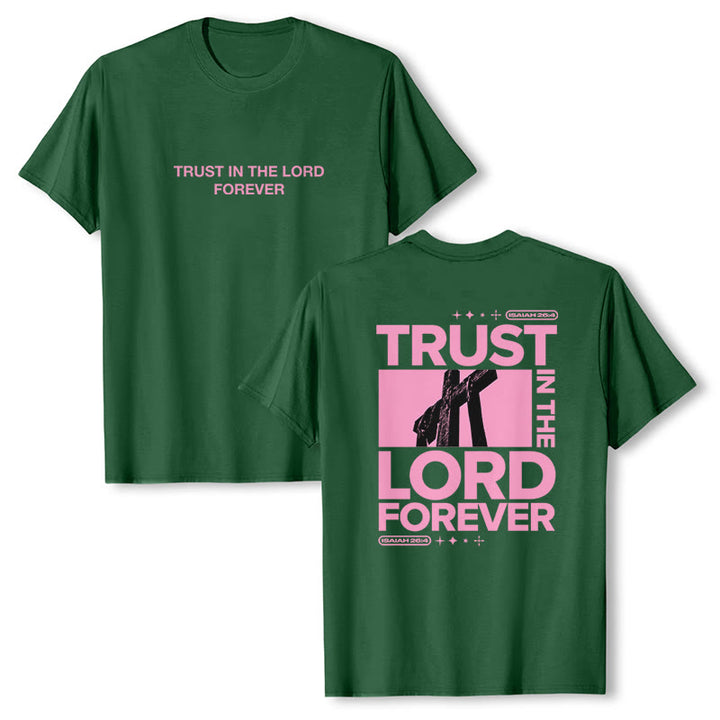 Maglietta "Confida nel Signore per sempre" Christianartworkshop - Verde scuro - 2XL - image 18