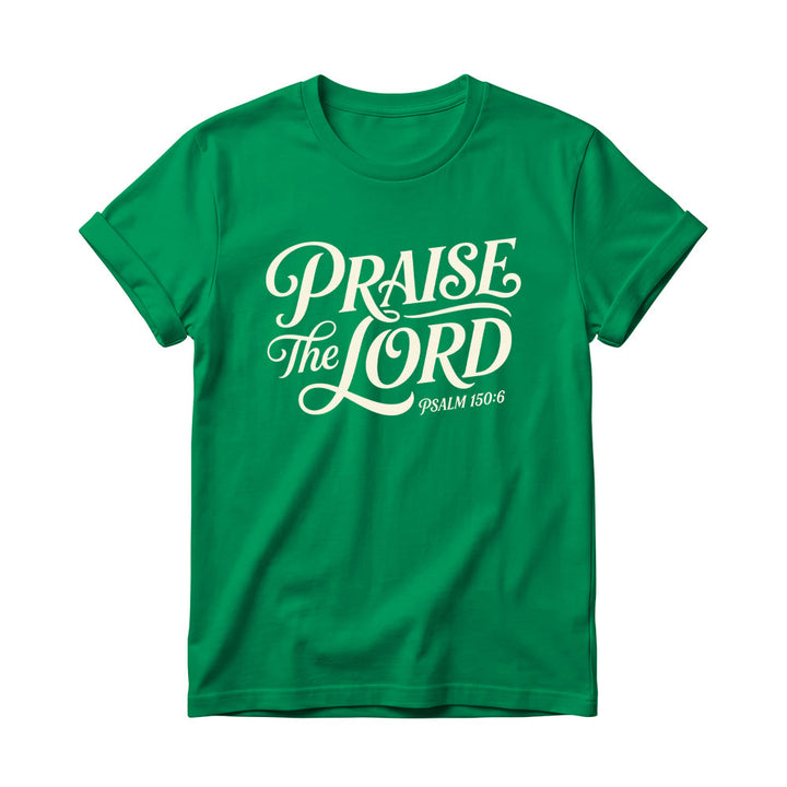 Christianartworkshop T-shirt girocollo da donna con scritta elaborata e riccia "Lode al Signore Salmo 150:6" - Verde - 4XL - image 16