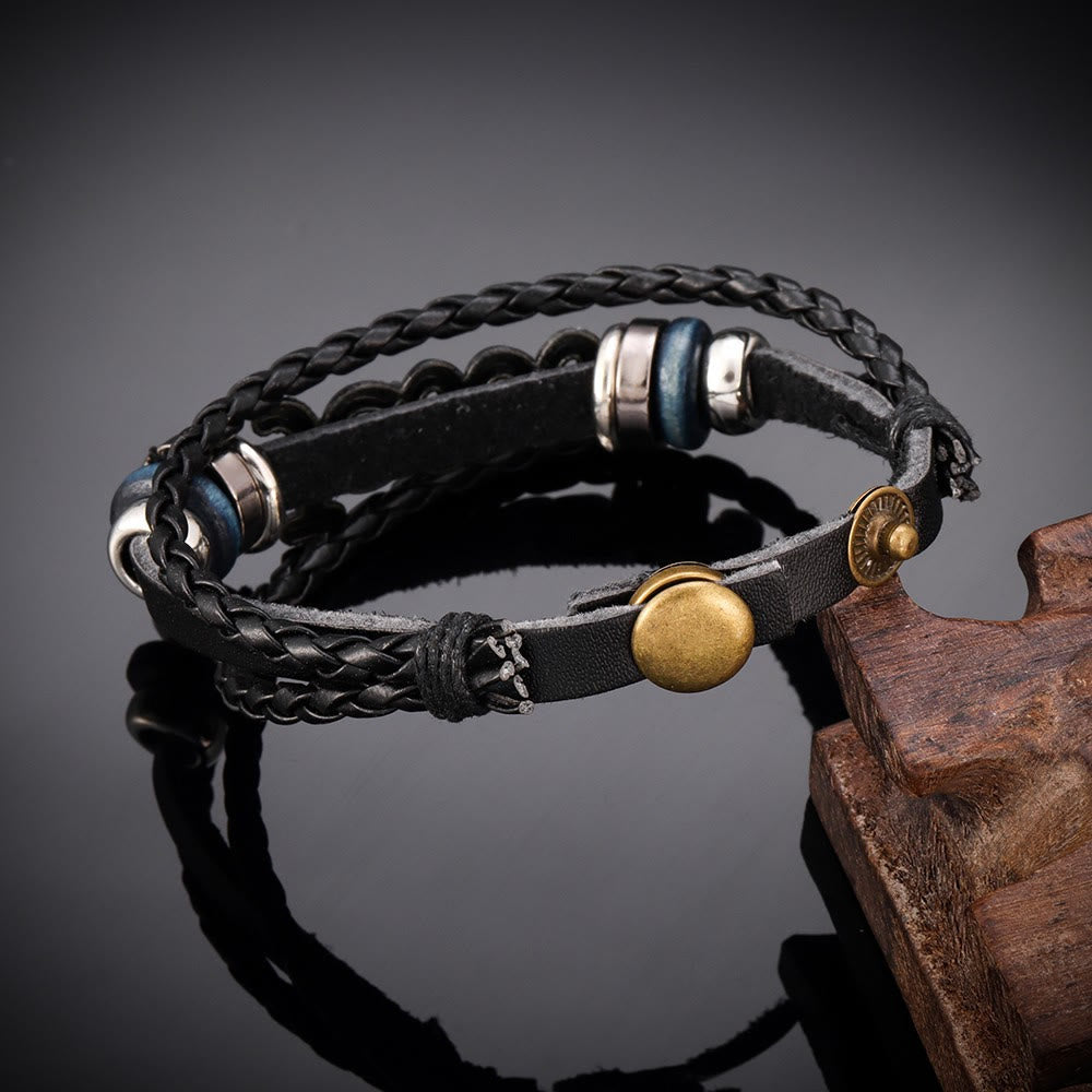 Christianartworkshop Bracciale regolabile a doppio strato intrecciato con la lettera di Gesù: simbolo senza tempo di dolce protezione celeste. - image 5