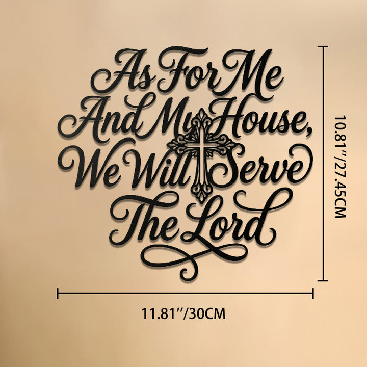 Decorazione murale in metallo con croce e versetti biblici in corsivo Christianartworkshop : emblema senza tempo della sacra grazia redentrice. - 11,81''*10,81''*0,04''/30*27,45*0,1 cm - image 6