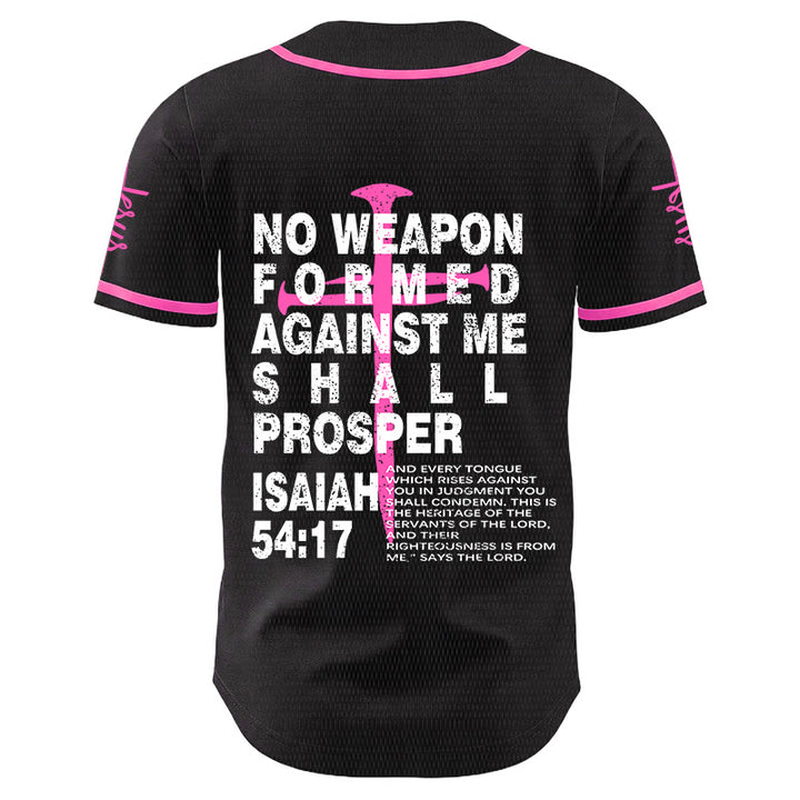 Christianartworkshop Nessuna arma forgiata contro di me avrà successo Maglia da baseball - image 16