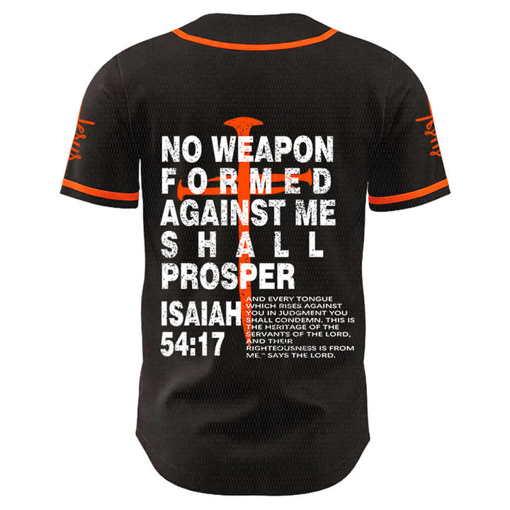 Christianartworkshop Nessuna arma forgiata contro di me avrà successo Maglia da baseball - image 10