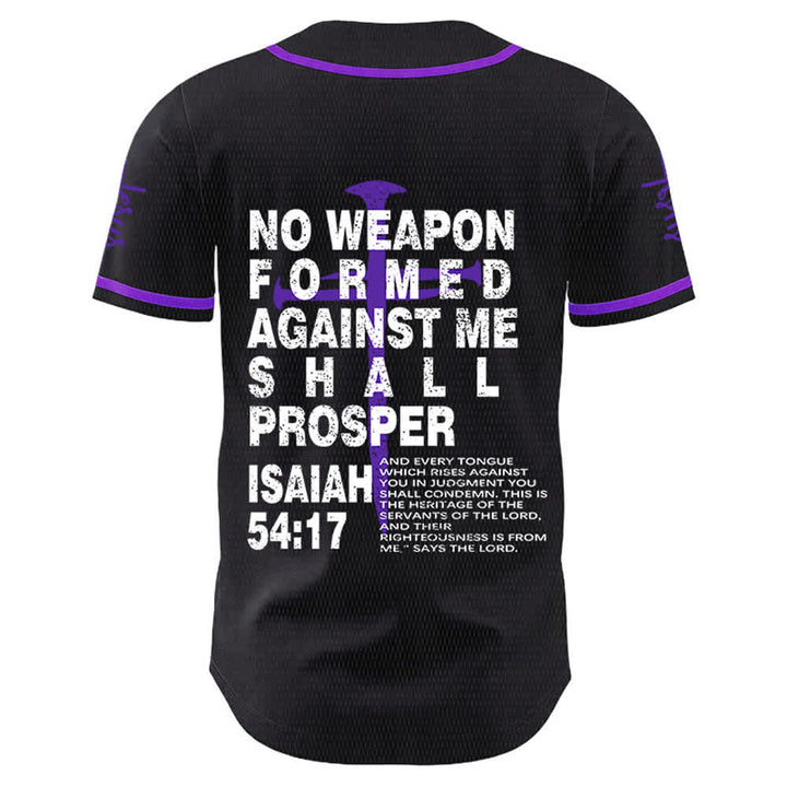 Christianartworkshop Nessuna arma forgiata contro di me avrà successo Maglia da baseball - image 22