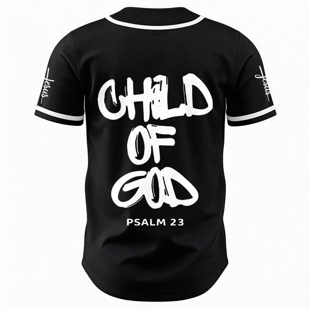Christianartworkshop Maglia da baseball Child Of God con finiture a contrasto multicolore - image 1