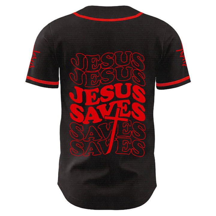 Christianartworkshop Maglia da baseball unisex personalizzata con la scritta "Gesù salva la fede". - image 7