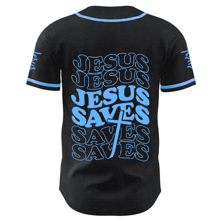 Christianartworkshop Maglia da baseball unisex personalizzata con la scritta "Gesù salva la fede". - image 1