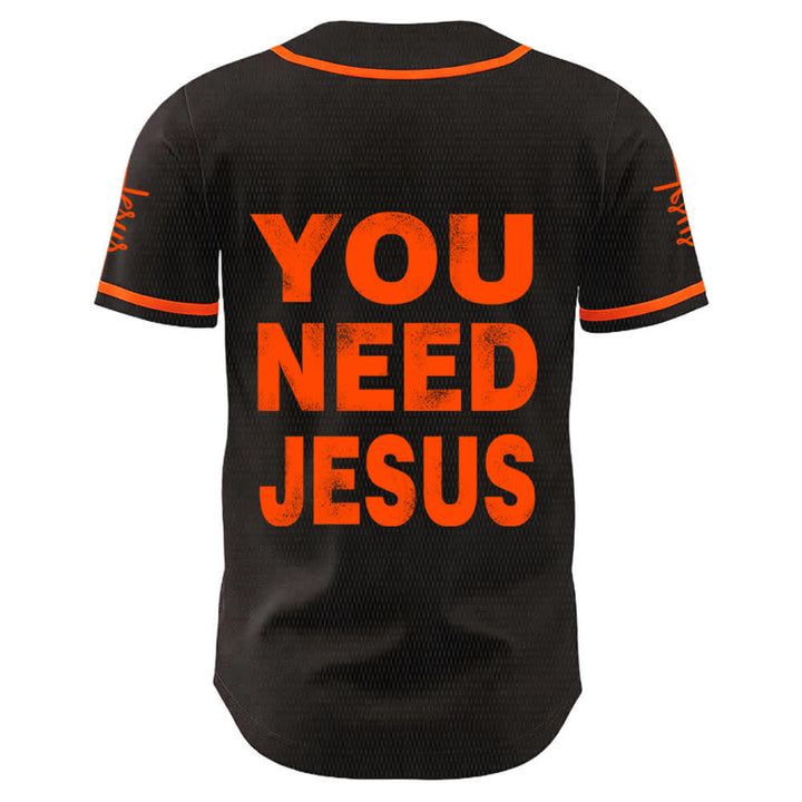 Christianartworkshop Maglia da baseball unisex con la scritta "Hai bisogno di Gesù" e la frase di fede. - image 10