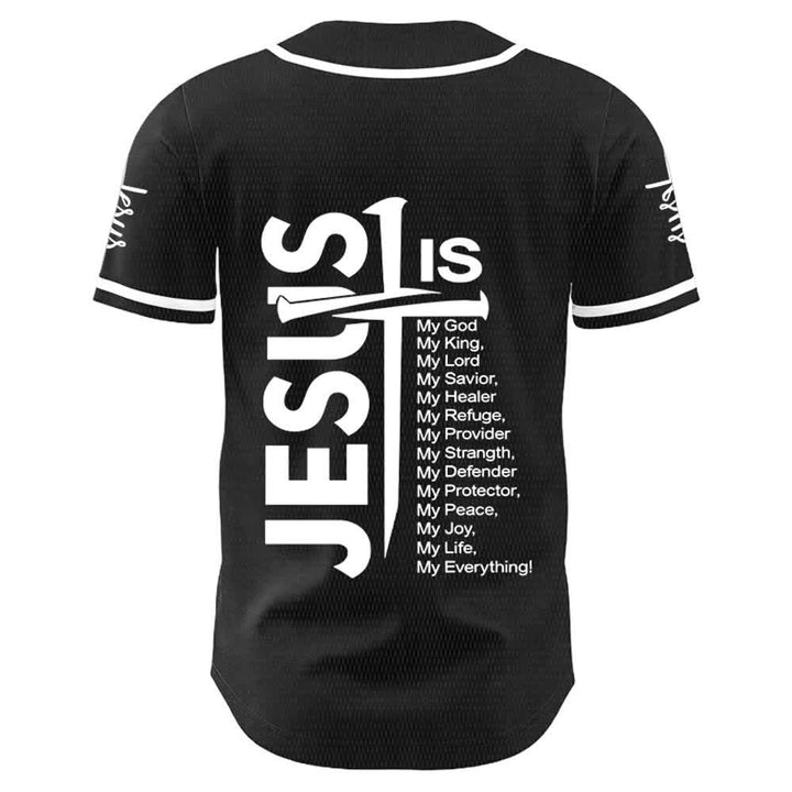 Christianartworkshop Maglia da baseball unisex "Gesù è la mia fede tutto" - image 7