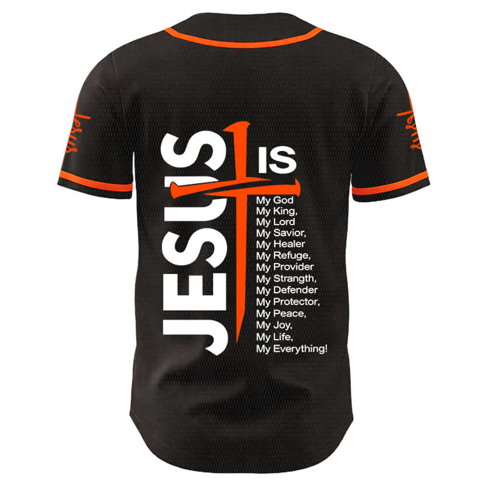 Christianartworkshop Maglia da baseball unisex "Gesù è la mia fede tutto" - image 13