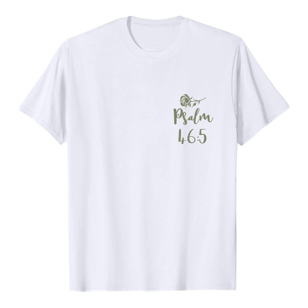 Christianartworkshop T-shirt classica con stampa fronte/retro "Dio è dentro di lei" Salmo 46:5 - image 17