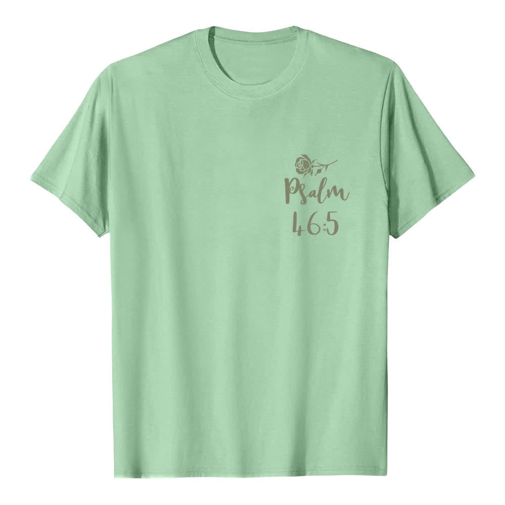 Christianartworkshop T-shirt classica con stampa fronte/retro "Dio è dentro di lei" Salmo 46:5 - image 11