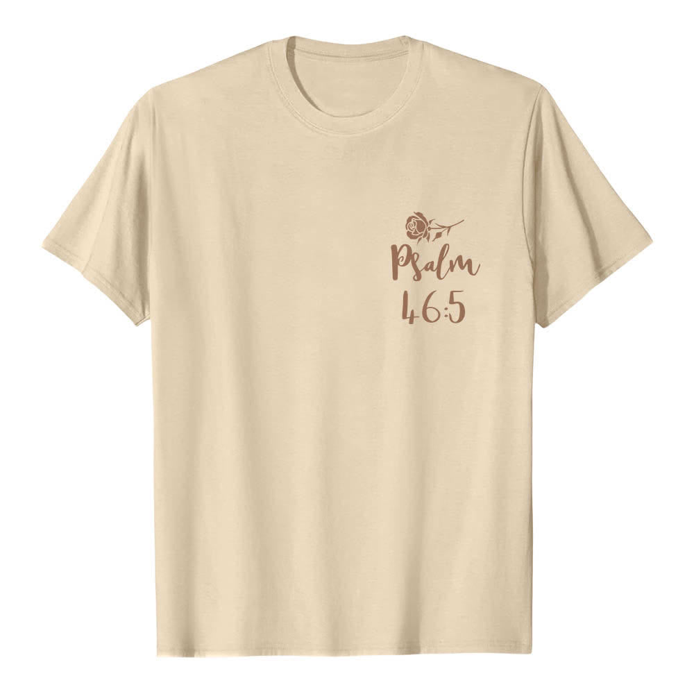 Christianartworkshop T-shirt classica con stampa fronte/retro "Dio è dentro di lei" Salmo 46:5 - image 20