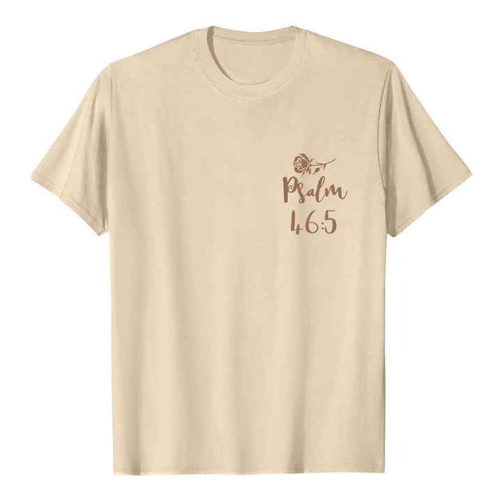 Christianartworkshop T-shirt classica con stampa fronte/retro "Dio è dentro di lei" Salmo 46:5 - image 20
