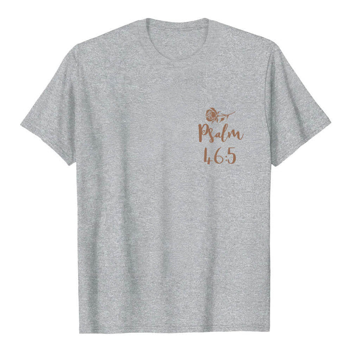 Christianartworkshop T-shirt classica con stampa fronte/retro "Dio è dentro di lei" Salmo 46:5 - image 23