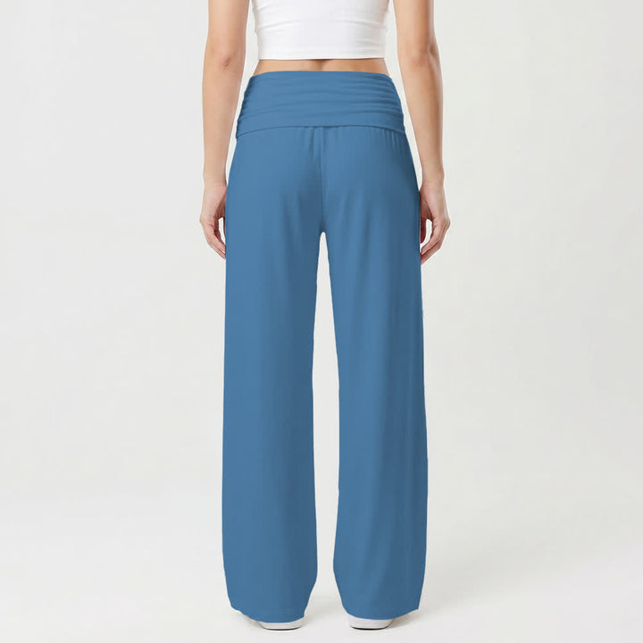 Christianartworkshop Pantaloni a gamba larga da donna casual con scritta "Non posso fare e posso fare" e "Fede in versione cartone animato" e scritta "Fede in versione casual". - image 5