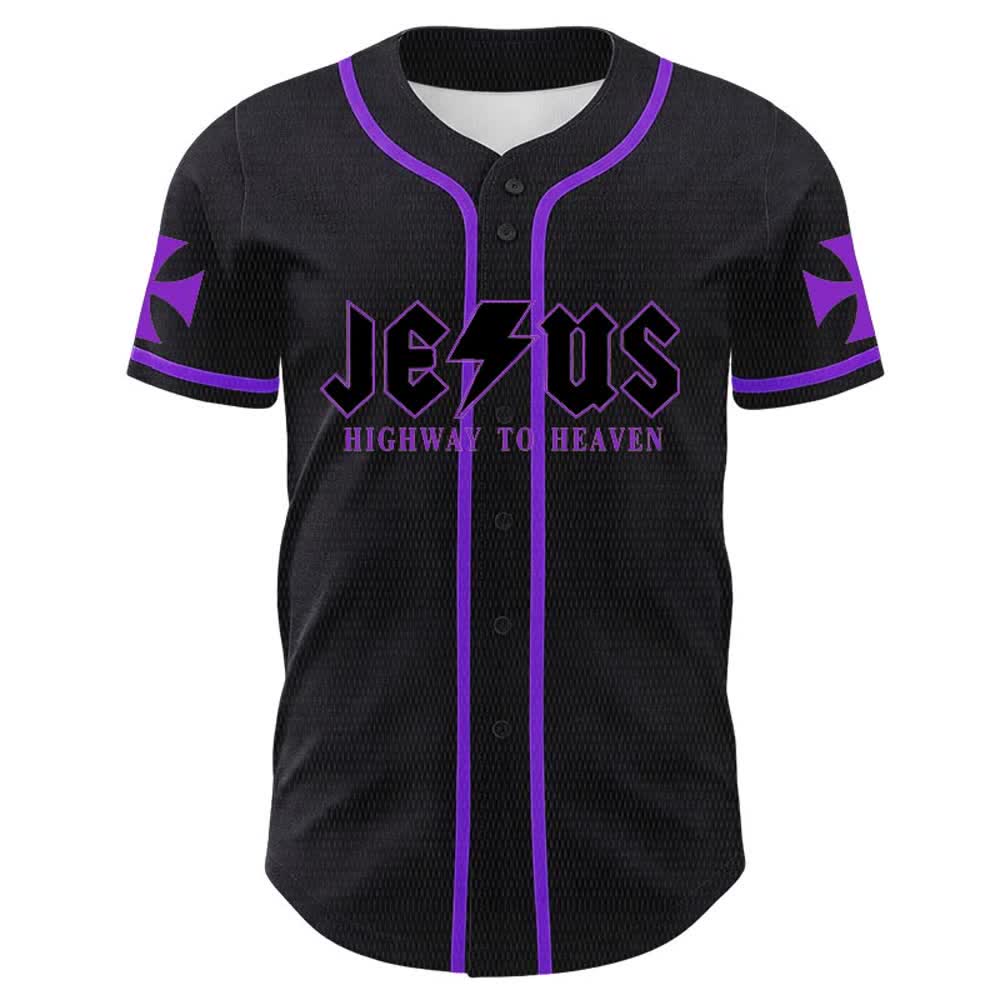 Christianartworkshop Maglia da baseball unisex "Jesus Highway To Heaven Lion Of Judah" - image 20