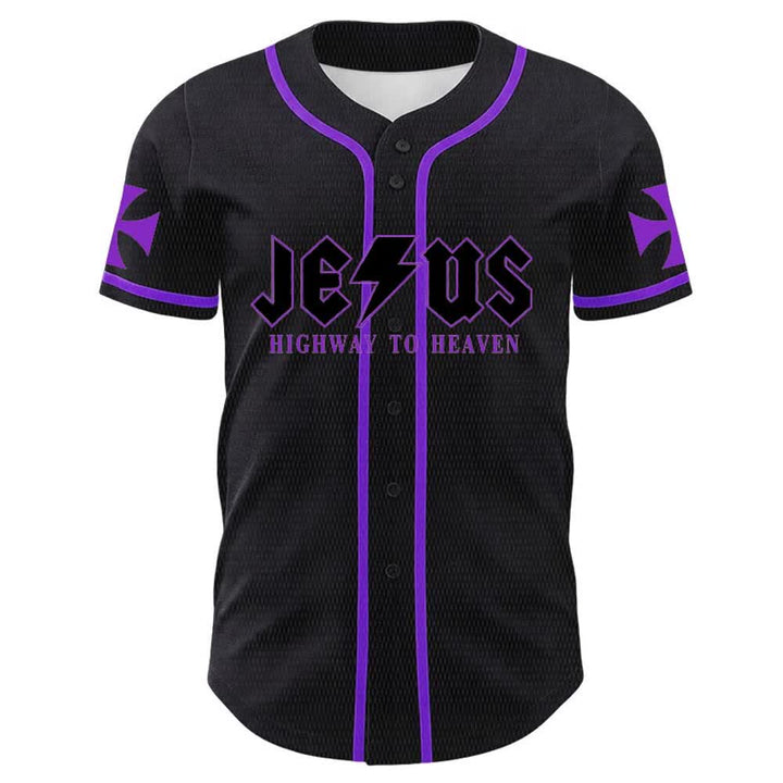 Christianartworkshop Maglia da baseball unisex "Jesus Highway To Heaven Lion Of Judah" - image 20