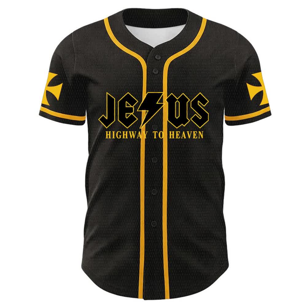 Christianartworkshop Maglia da baseball unisex "Jesus Highway To Heaven Lion Of Judah" - image 2
