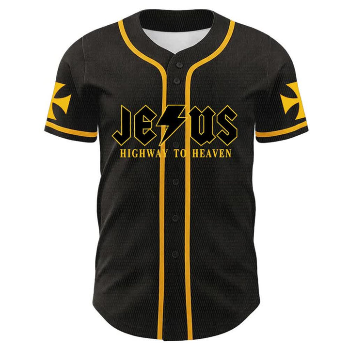 Christianartworkshop Maglia da baseball unisex "Jesus Highway To Heaven Lion Of Judah" - image 2