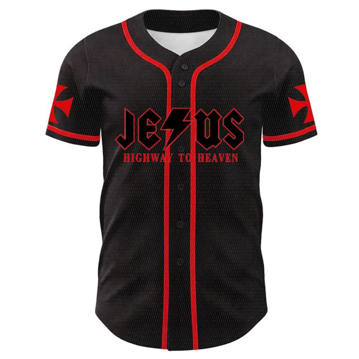 Christianartworkshop Maglia da baseball unisex "Jesus Highway To Heaven Lion Of Judah" - image 8