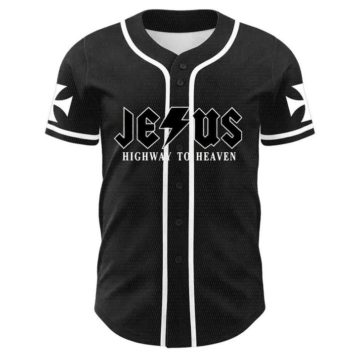Christianartworkshop Maglia da baseball unisex "Jesus Highway To Heaven Lion Of Judah" - image 5