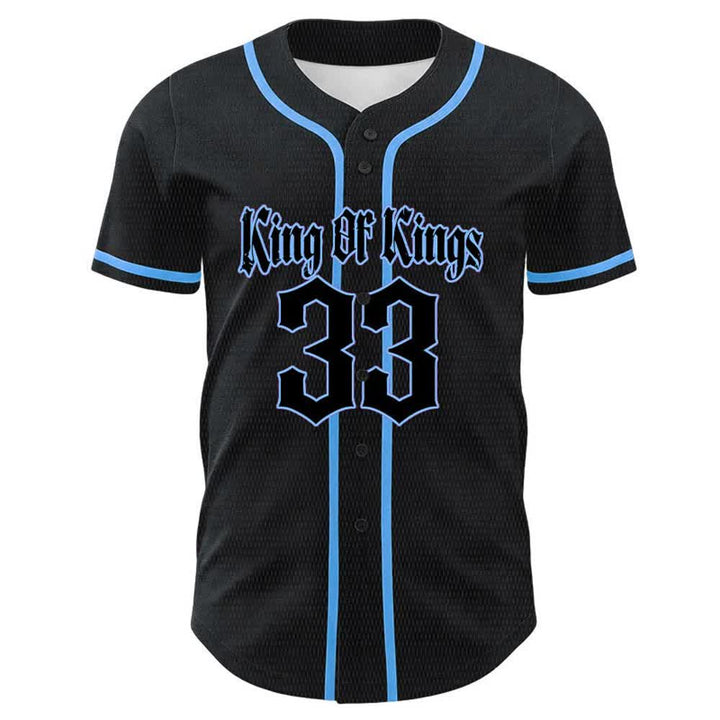 Christianartworkshop Maglia da baseball unisex King Of Kings Number 33 Jesus Portrying Cross - image 14
