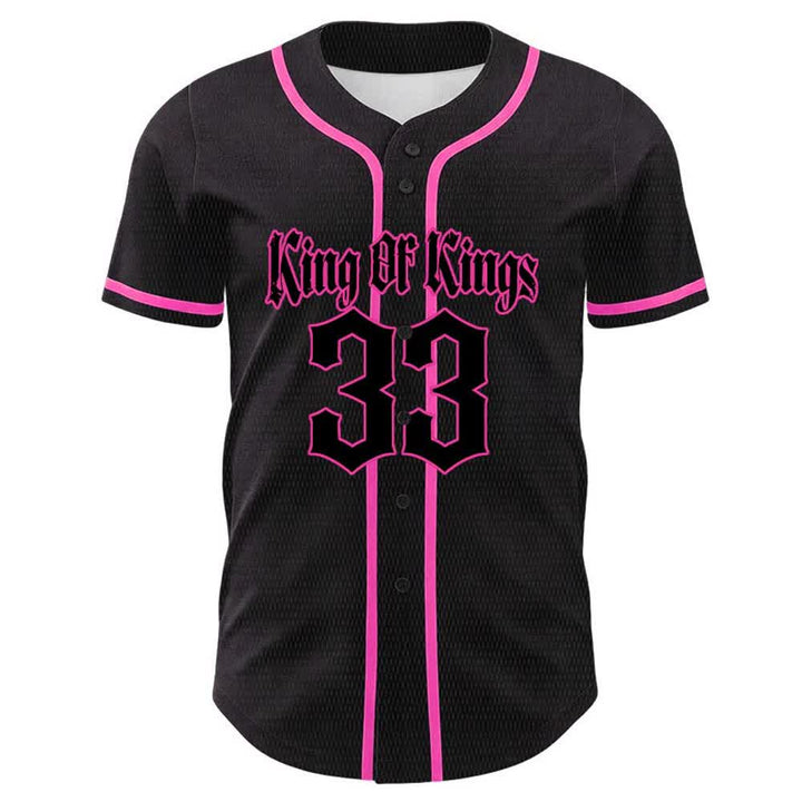 Christianartworkshop Maglia da baseball unisex King Of Kings Number 33 Jesus Portrying Cross - image 23