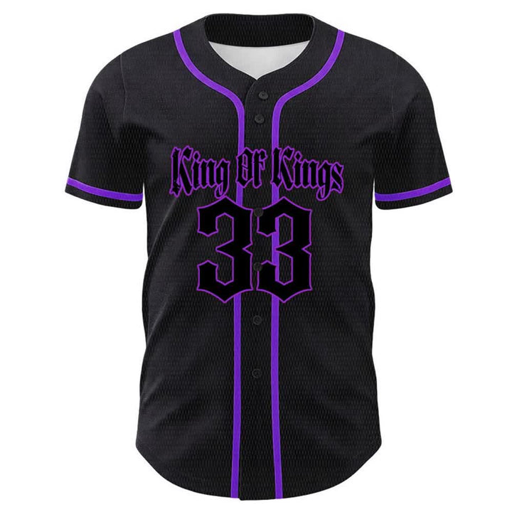 Christianartworkshop Maglia da baseball unisex King Of Kings Number 33 Jesus Portrying Cross - image 20