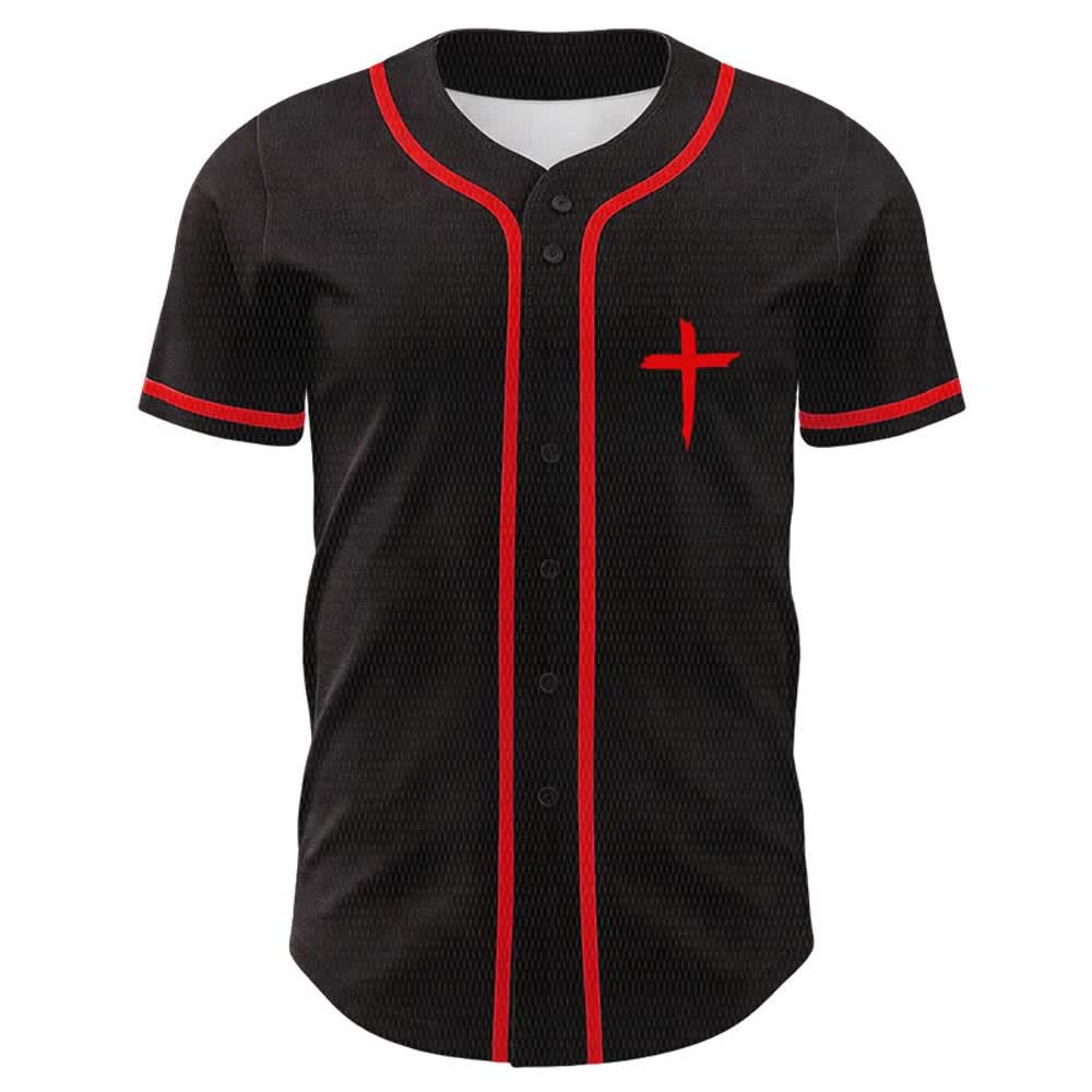 Christianartworkshop Maglia da baseball unisex con semplice croce e scritta "GOAT God Over All Things" (Capra, Dio sopra ogni cosa). - image 8