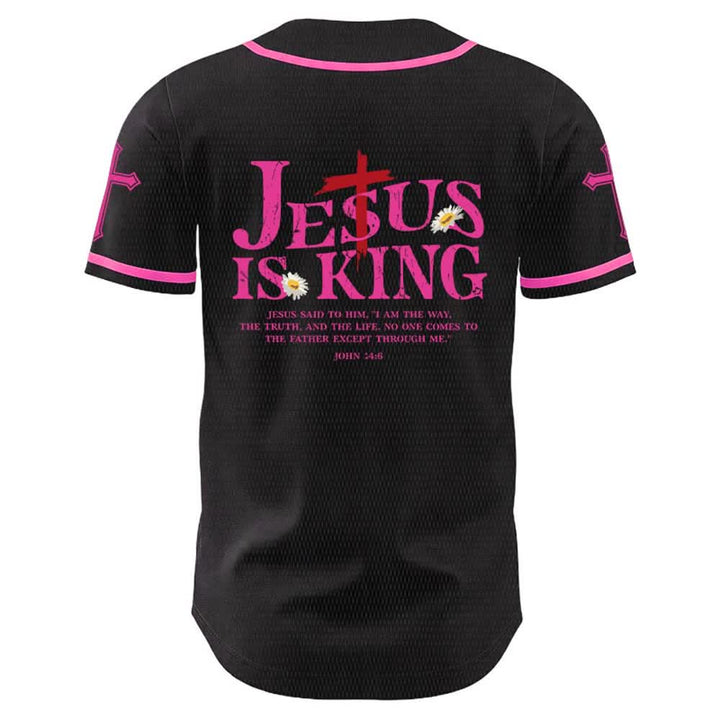 Christianartworkshop Gesù è Re Giovanni 14:6 Maglia da baseball unisex con 3 chiodi e 1 croce - image 23